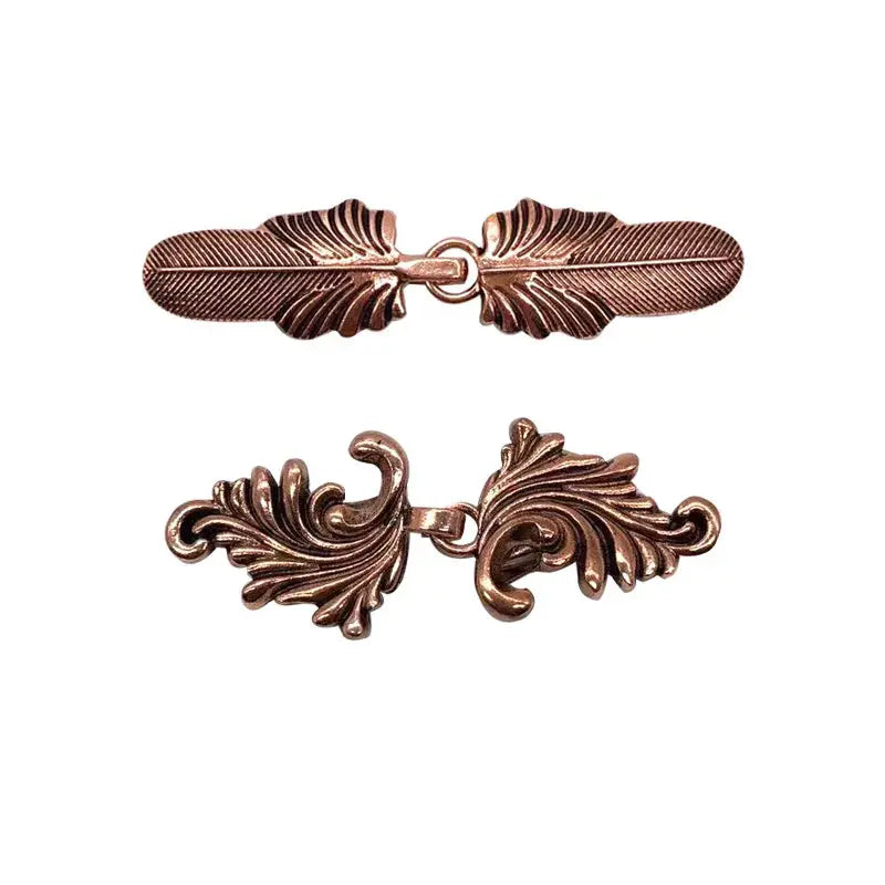 HeritageWeave Vintage Sweater Clips Durable Metal Cape Shawl Cardigan Fasteners For Dresses And Shirts