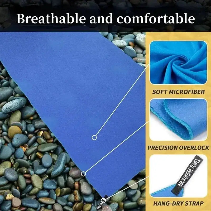 Quick Drying Microfiber Sports Towel 40x80cm Blue Grey Green Orange For Swimming Gym Fitness Camping Running Beach