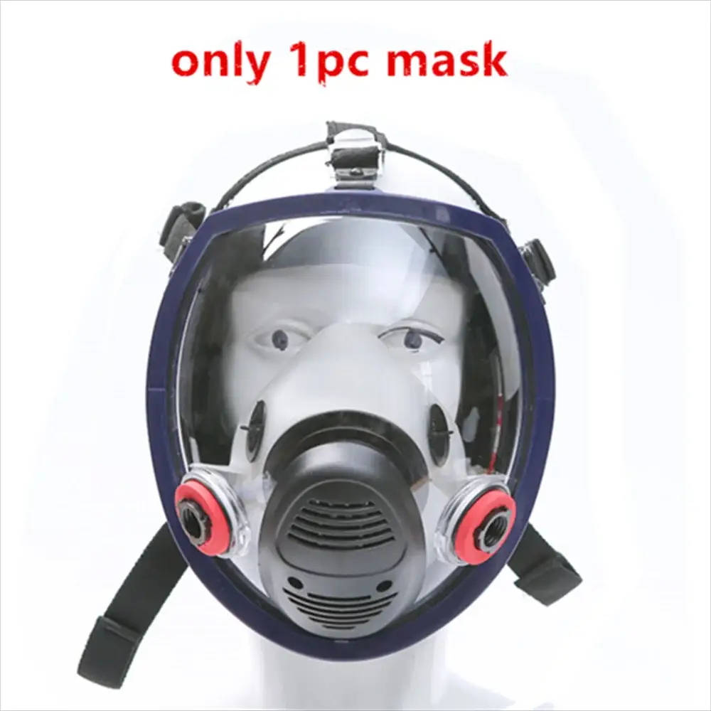 Full Face Gas Mask With Silicone Seal For Welding And Chemical Handling Dust Protection Fire Resistant Respirator