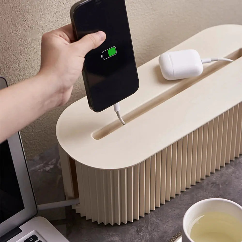Household Socket Board Organizer Box Multi Functional Cable Management Box For Data Cables And Power Strips