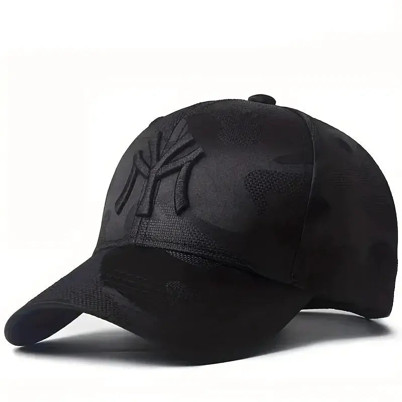 Letter Embroidery Camouflage Baseball Cap Adjustable Unisex Sun Protection Hat For Men Women Outdoor Casual