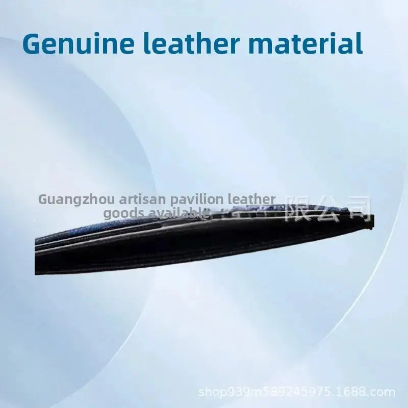 Leather card holder by Simples Market, black genuine leather, compact multi-functional.