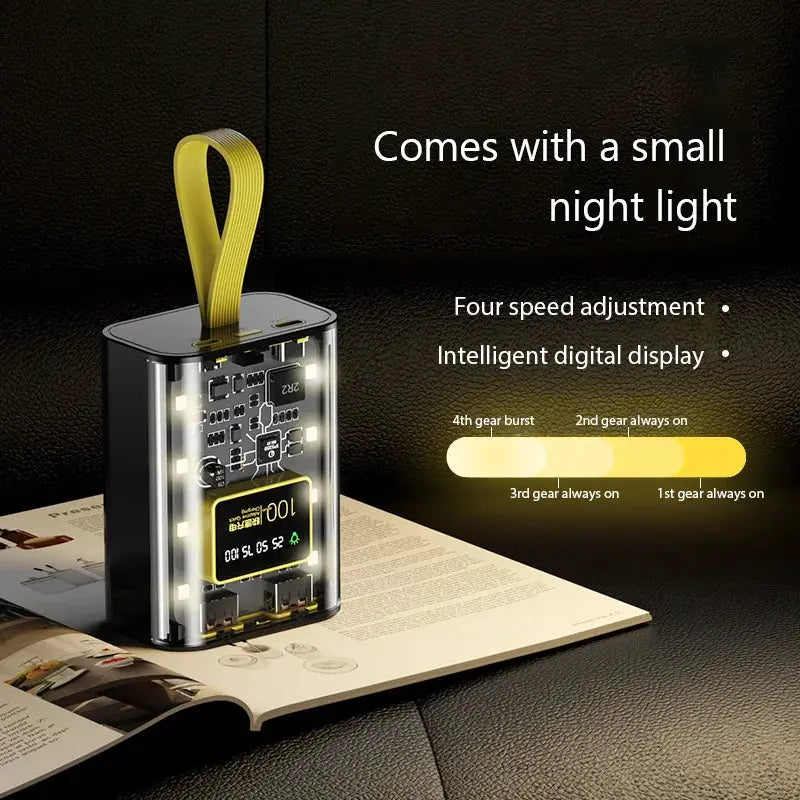 3x18650 Battery Charger Case DIY Power Bank Box Fast Charge 5V 2A Double USB Output LED Night Light
