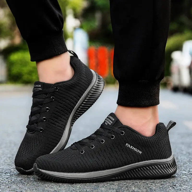 Men Running Sneakers Lightweight Walking Shoes Breathable Mesh Moccasin Style Casual Sneakers For Men