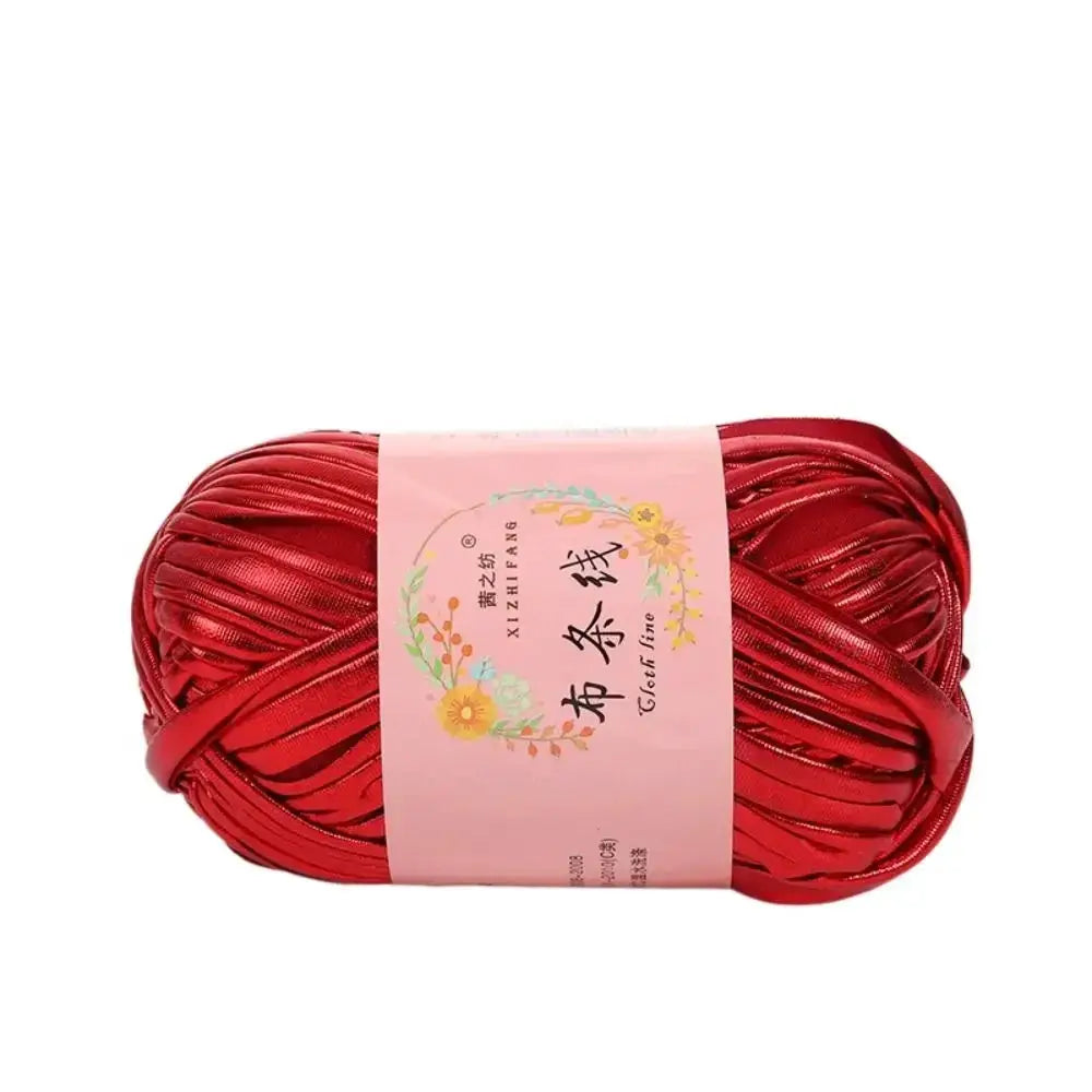 Imitation Leather Crochet Yarn With Magic Color Shine for DIY Sewing and Hand Knitting Ideal for Cushions and Home Decor