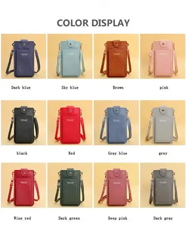 Simples Market women's soft leather crossbody handbags in 16 color options