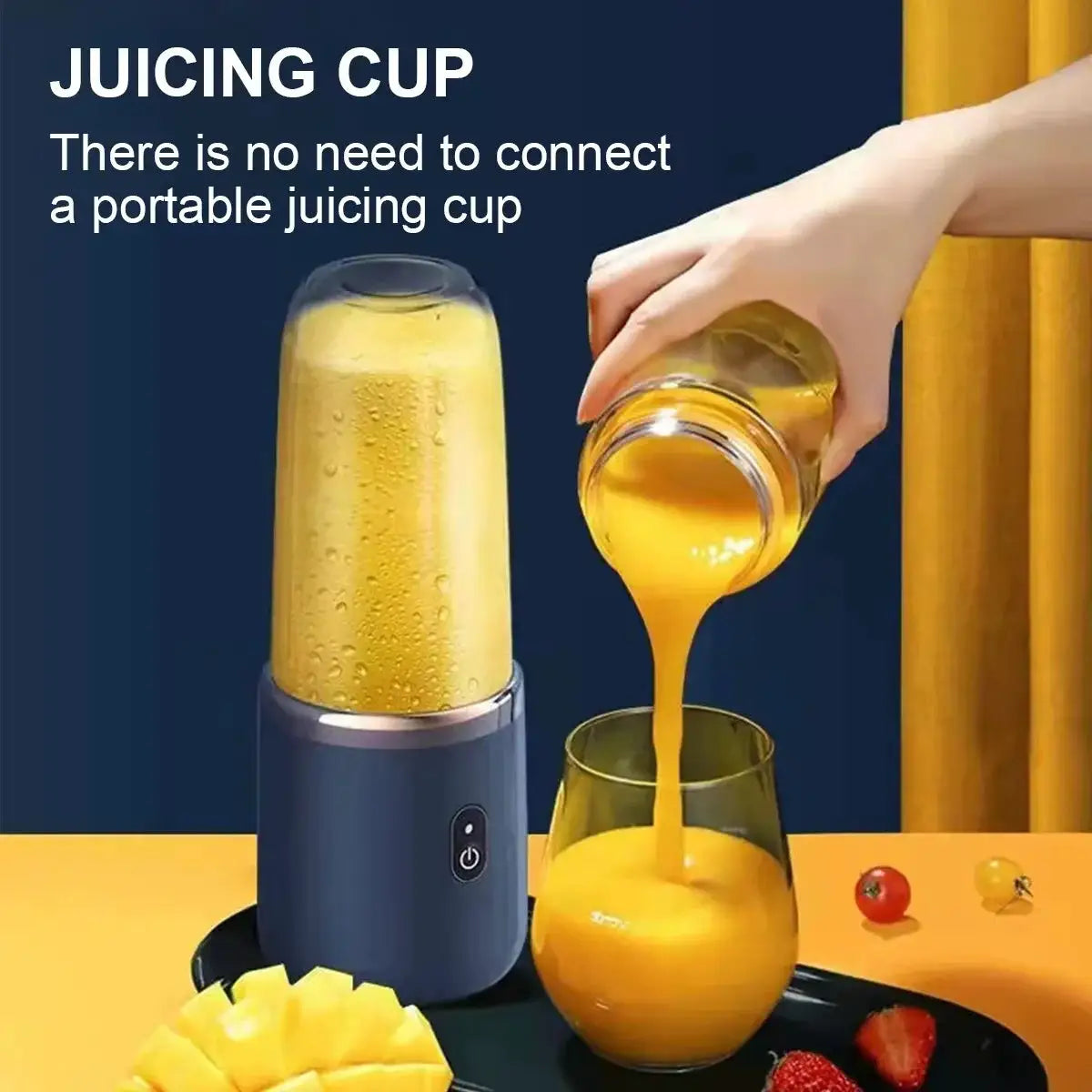 Portable USB Mini Juicer Cup Handheld Travel Blender for Water Bottles