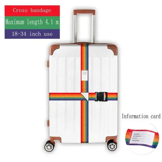 Convenient Adjustable Luggage Straps Portable Bungees Easy Travel Necessary Reusable Belt protect Suitcase Accessories Items - Simples Market
