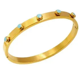 Stainless Steel Zirconia Bracelet For Women Fashion Jewelry Bangles Elegant Accessory