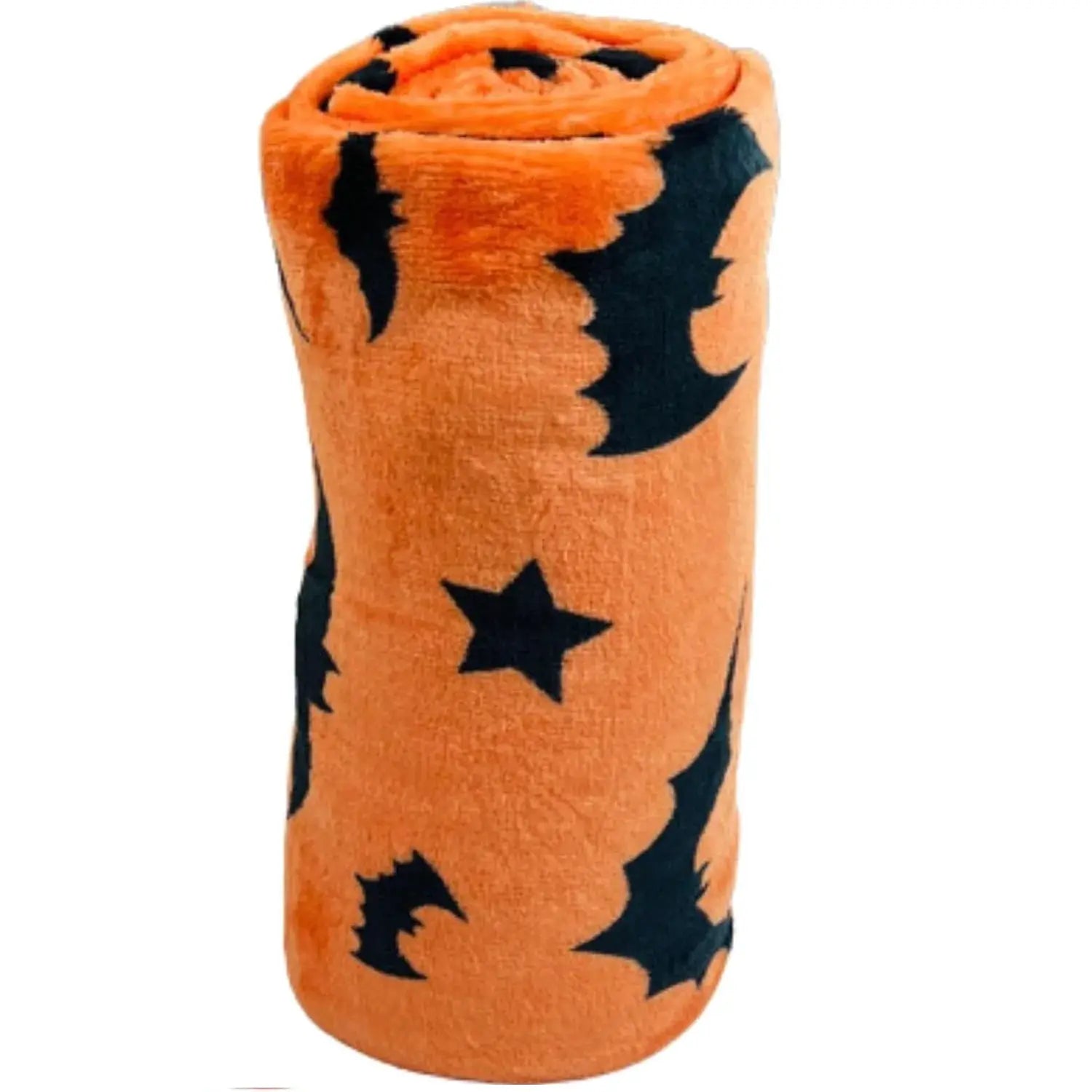 Black Bats Printed Flannel Blanket Gift for Sofa Bed Travel Four Seasons Cozy Sleep Read Relax