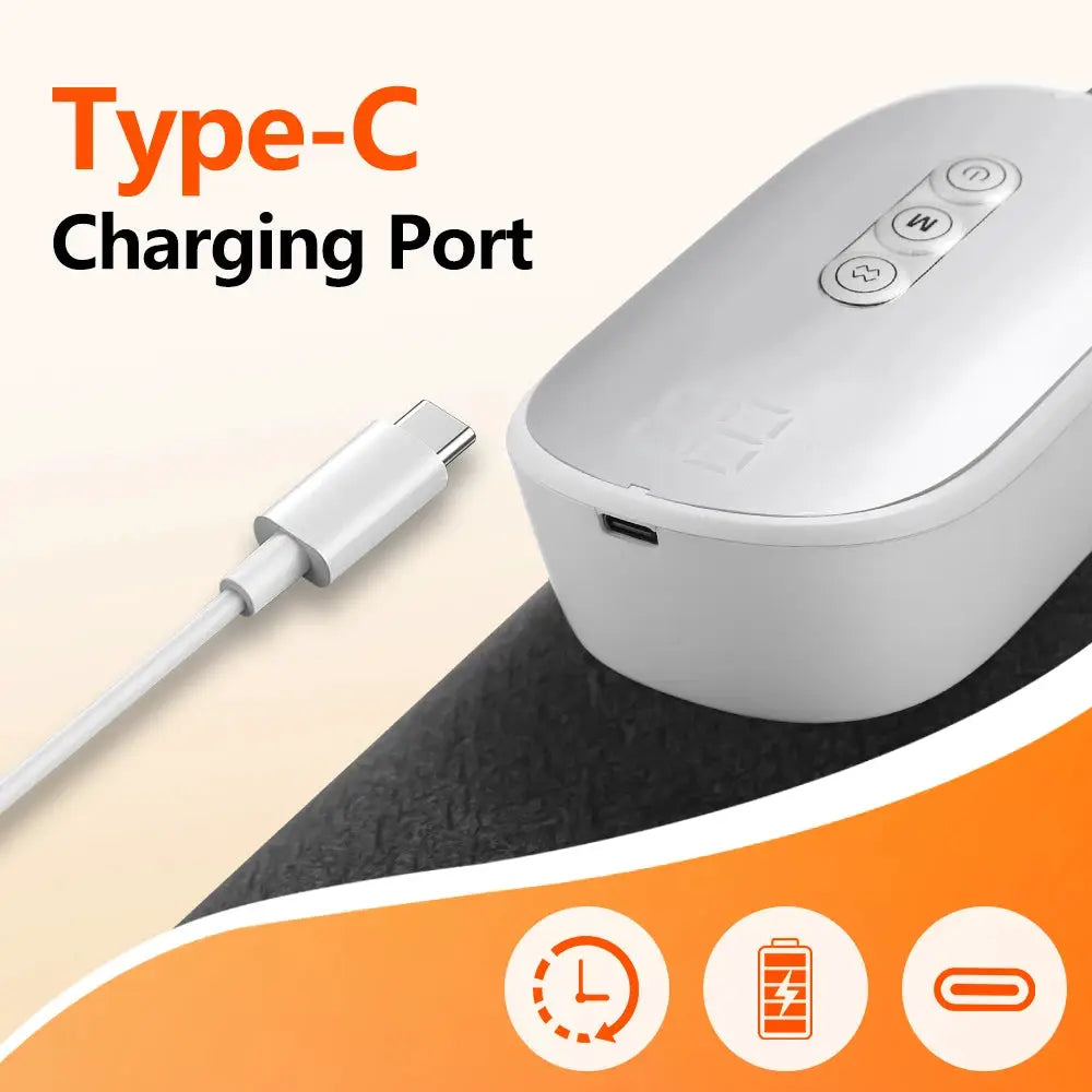 Simples Market Electric 360° Calf Massager; wireless leg massage with 3 airbag compression modes, white USB-C charging