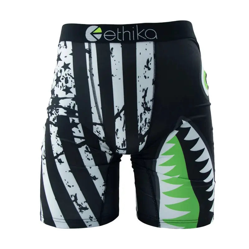 ETHIKA Mens Boxer Shorts Breathable Mesh Crotch Trunks Plus Size S3XL Swimming Underpants