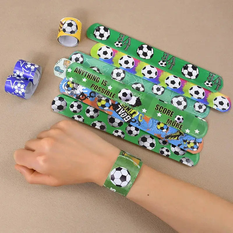 Soccer Theme Party Favors Set Bracelets Keychains Pin Ball Maze Toys