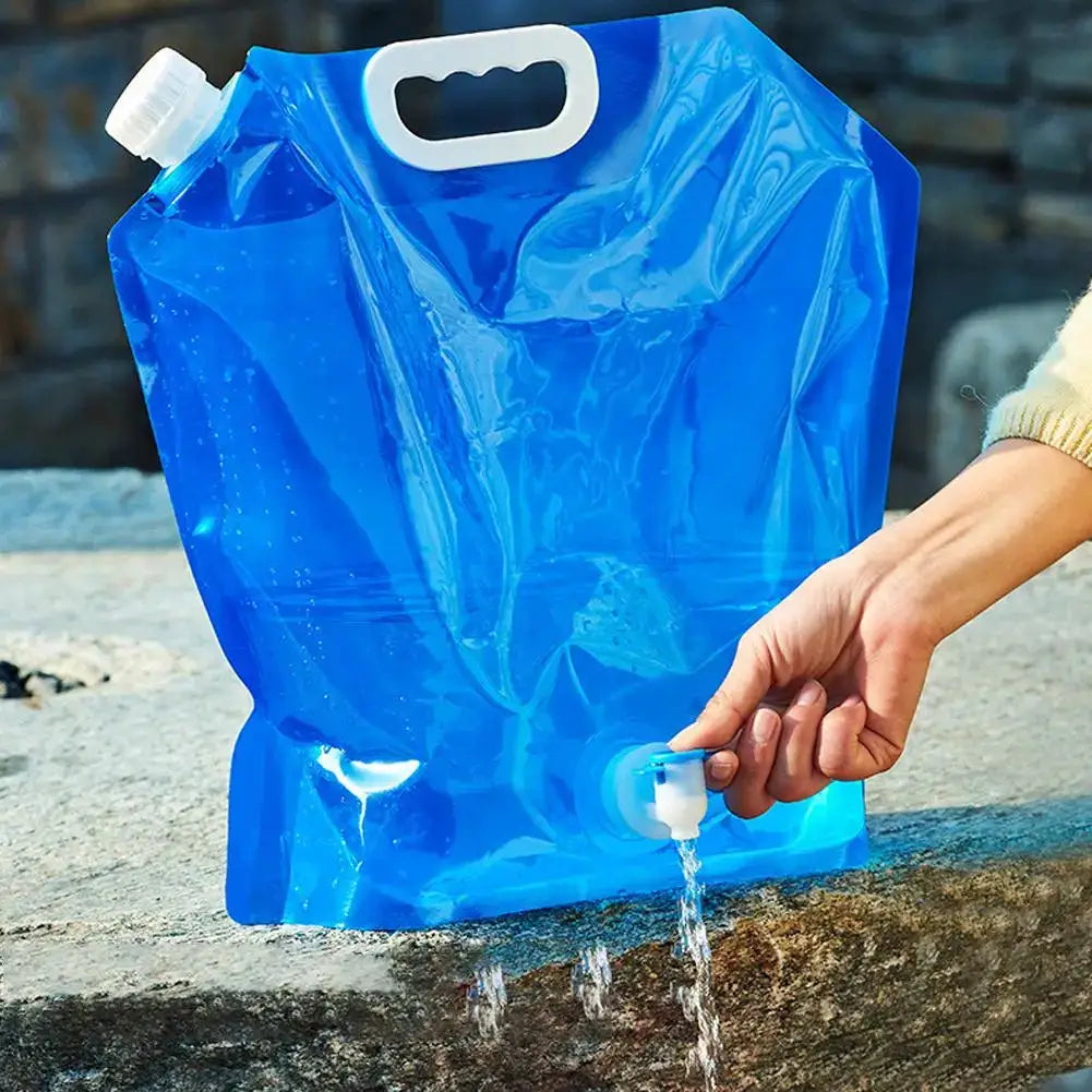 Portable Camping Water Bag 5L And 10L Foldable Water Container Lightweight For Outdoor Travel
