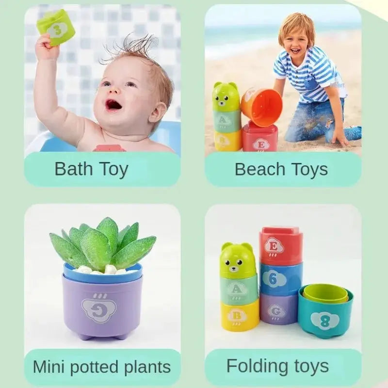 Kid Brain Response Battle Fold Cup Hand Speed Competition Stacking Game For Toddlers Early Education Puzzle Board Games
