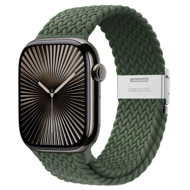 Strap For Apple watch band 46mm 45mm 44mm 49mm 40mm 41mm 42mm Braided loop correa bracelet iWatch series 10 8 9 7 5 2030