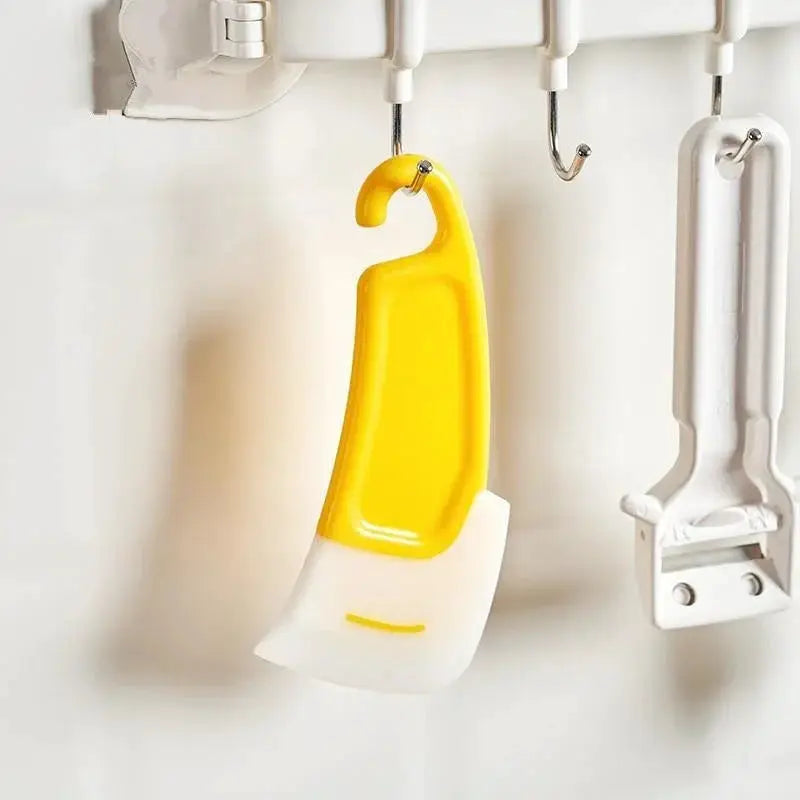 Cleaning Spatula Kitchen Scraper Soft Blade Scraper Brush For Pots Pans Dishes Cleanup Tool Kitchen Gadget