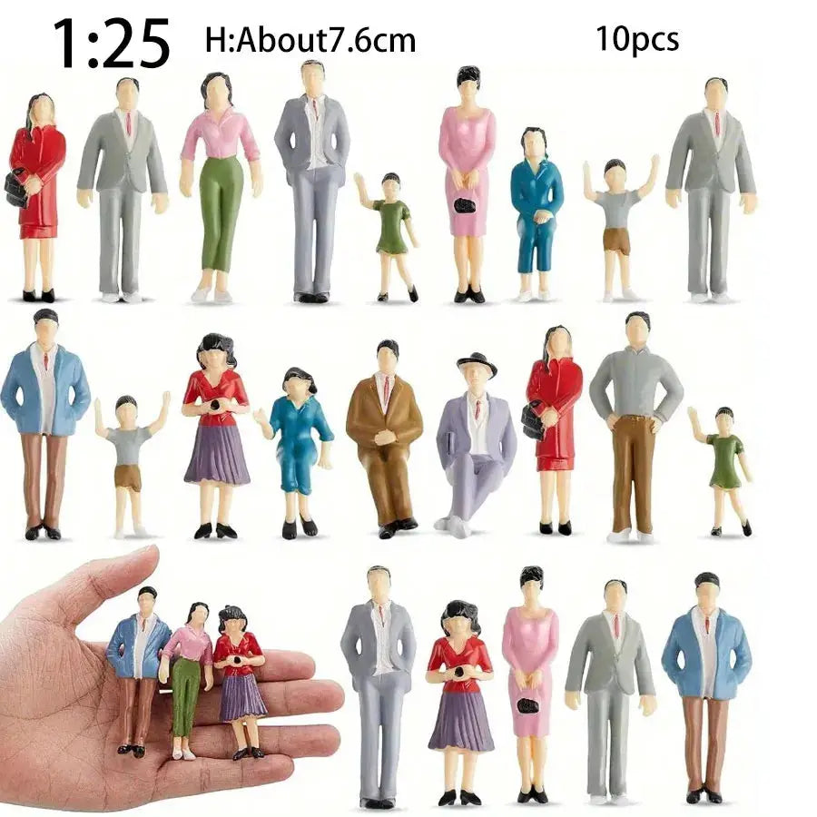 Valentines Day Birthday Party Train Scene 1 100 Scale Sitting Passenger Figures Painted Dolls Collectible Figurines