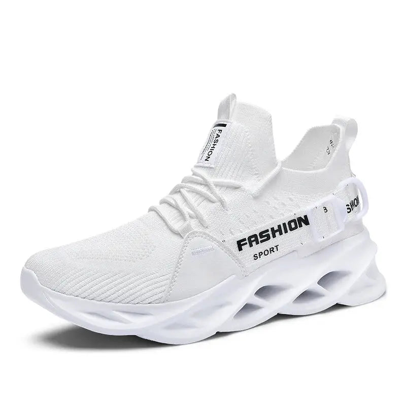White mesh sneakers with chunky sole and FASHION SPORT branding