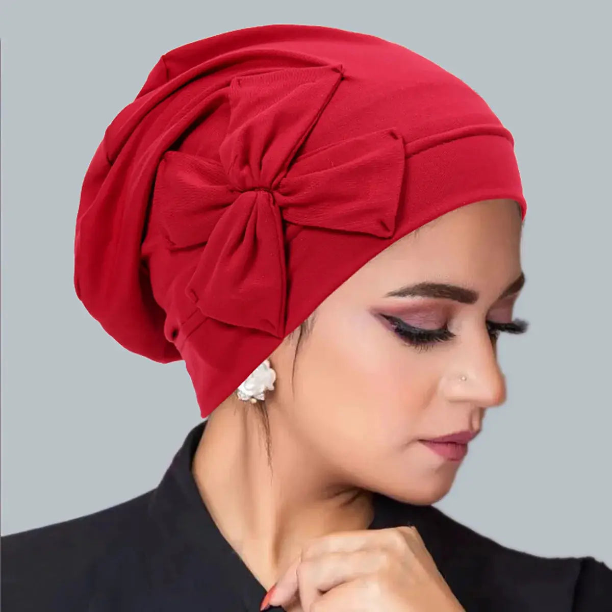 ZenithCare Inner Hijab Bowknot Turban For Women Lightweight Chemo Headwrap And Hair Loss Comfort