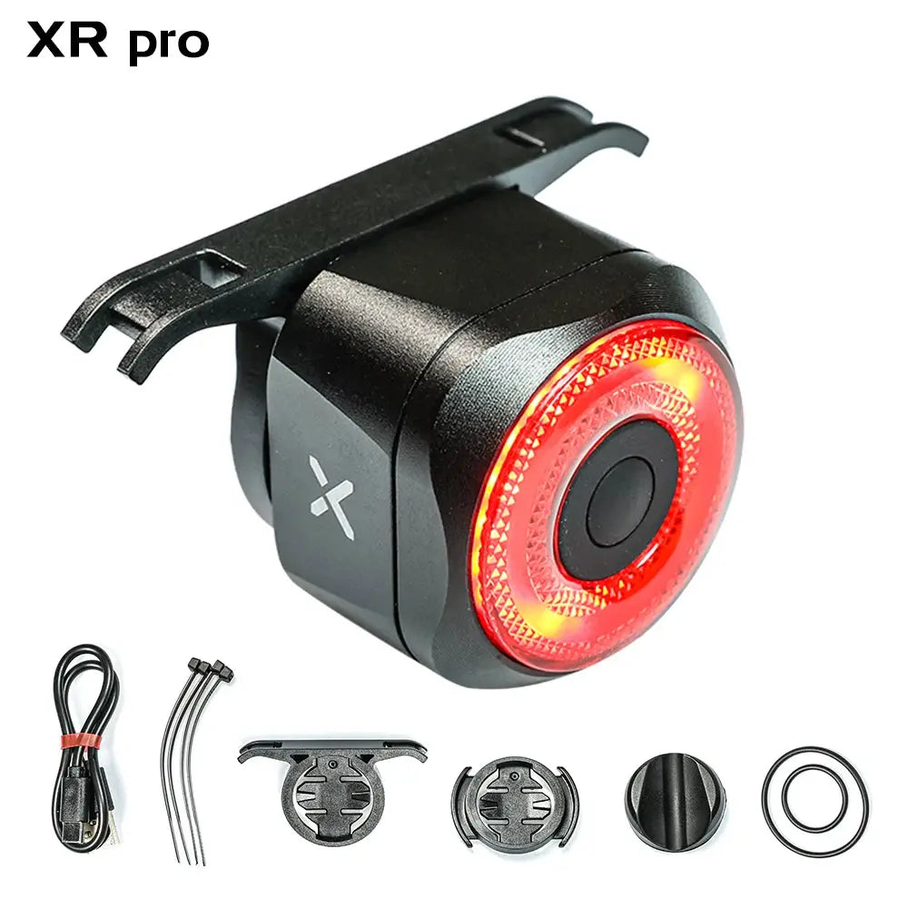 XOSS XR Pro Taillight Auto Brake Sensing Waterproof Rechargeable Bicycle Rear Lamp LED