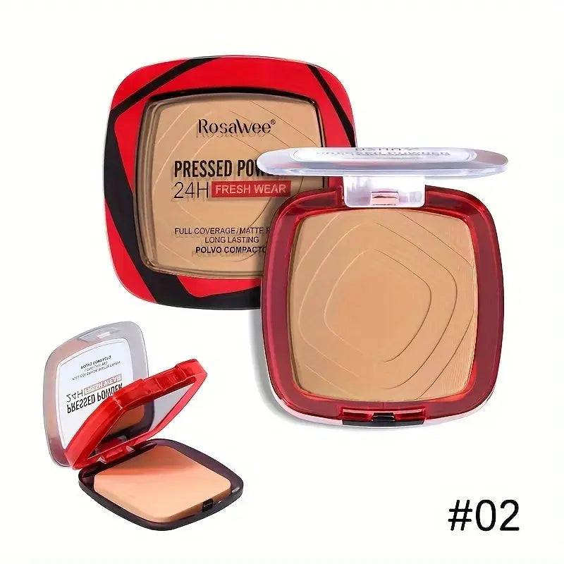 GlowGuard Matte Full Coverage Powder Foundation With Puff Oil Control 24 Hour Fresh Wear For All Skin Types