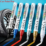 Car Paint Scratch Repair Brush Pen Waterproof Marker For Auto Finishes Minor Scratches Black White Red Silver