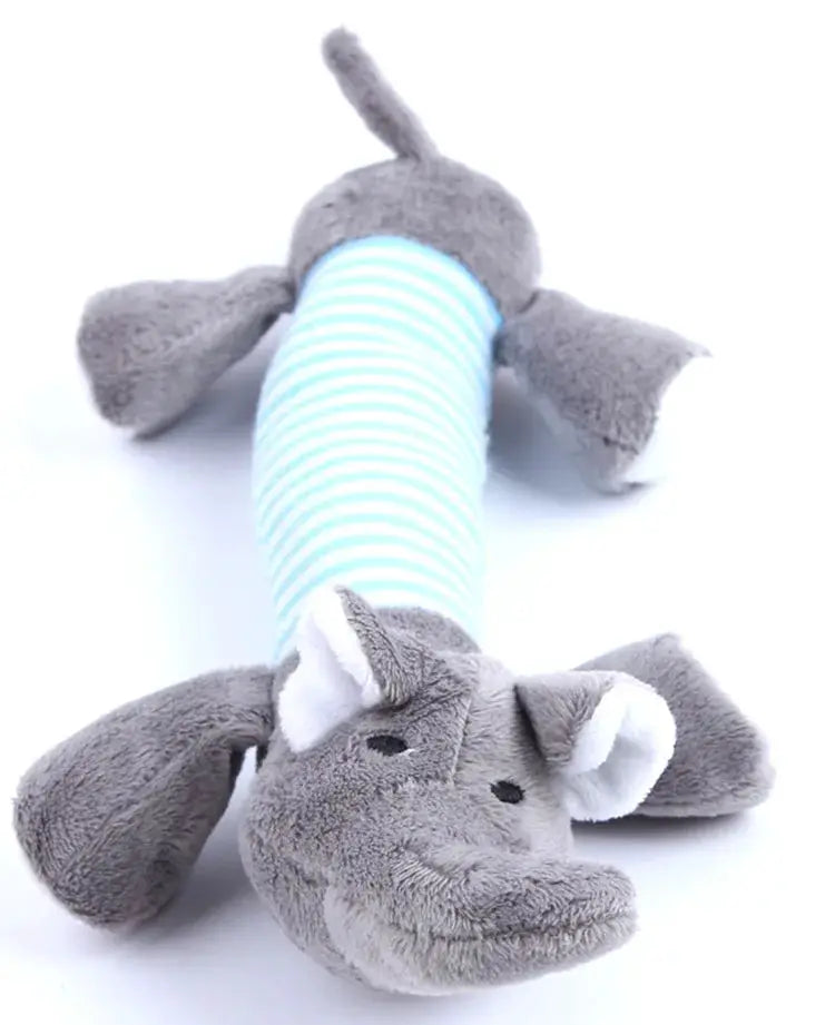 No Stuffing Simulated Animal Dog Toy With Squeakers Durable Plush Crinkle Squeaky Chew Toy For Fetching