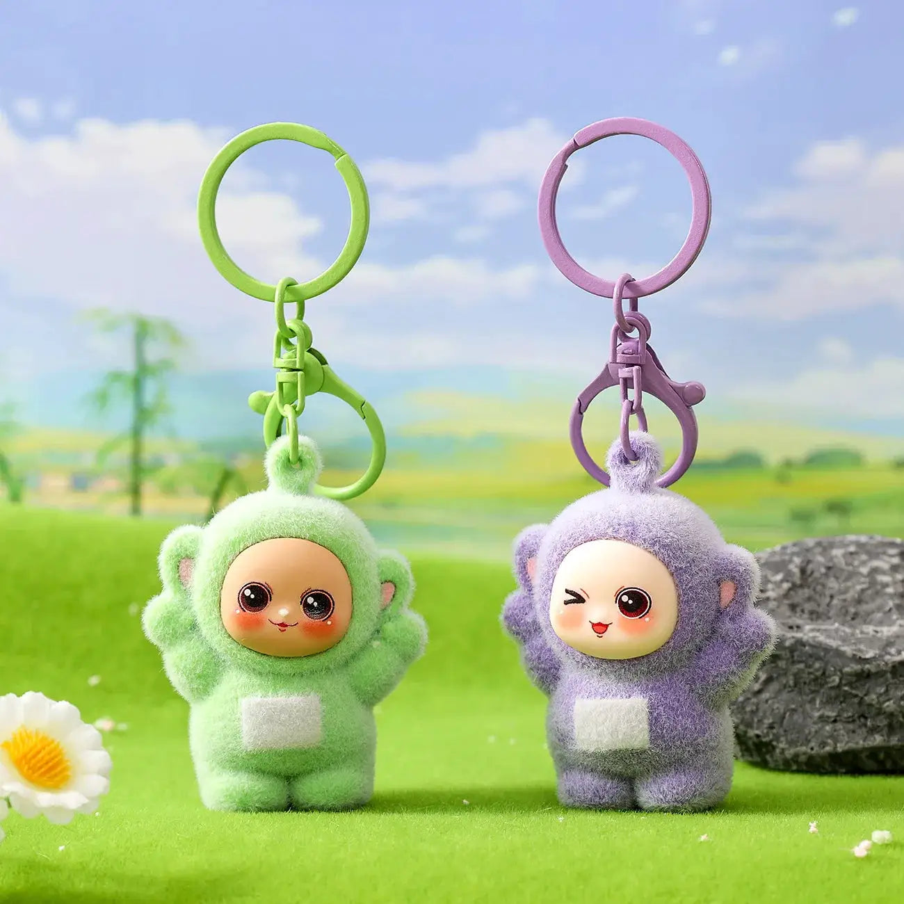 Four Color Baby Series Cartoon Keychains Small Pendants Trendy Kids Gifts Cute Dolls For Schoolbags And Couples