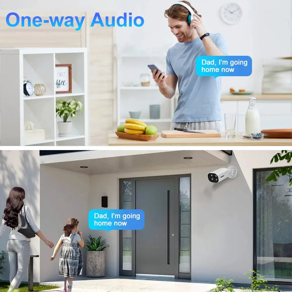 ASECAM outdoor 8MP POE IP camera by Simples Market, 4K/15fps, human detection, dual-light, audio