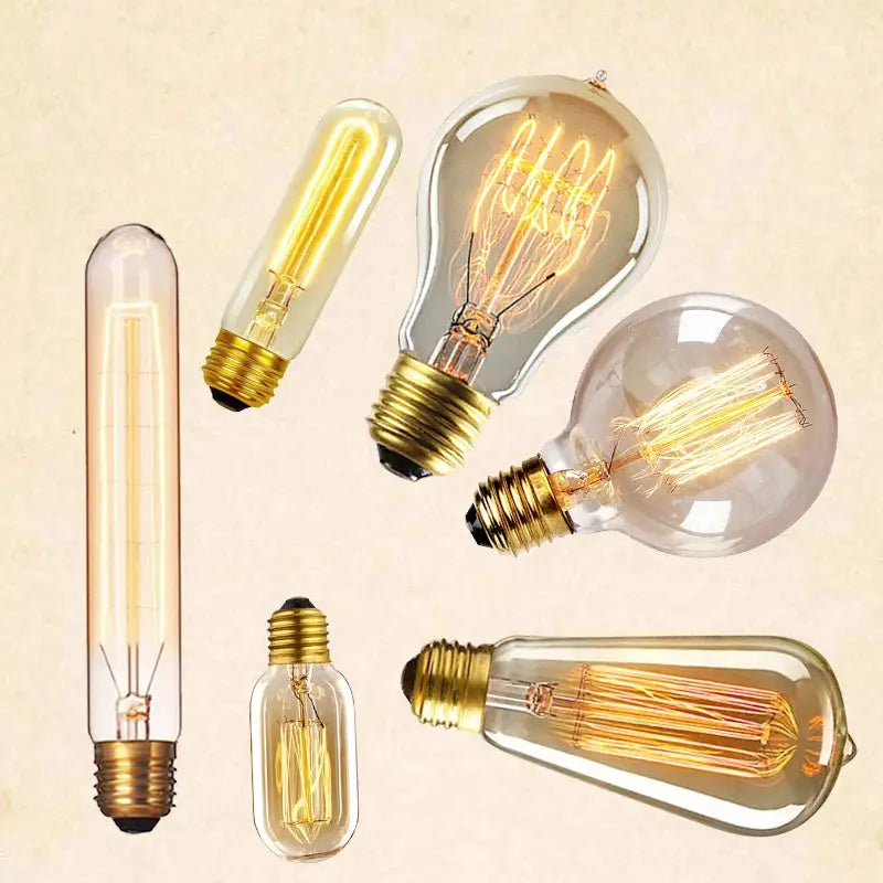 VintageGlow Edison Filament Bulb E27 40W 220V Cozy Warm Glow For Indoor Decor Lighting Accent