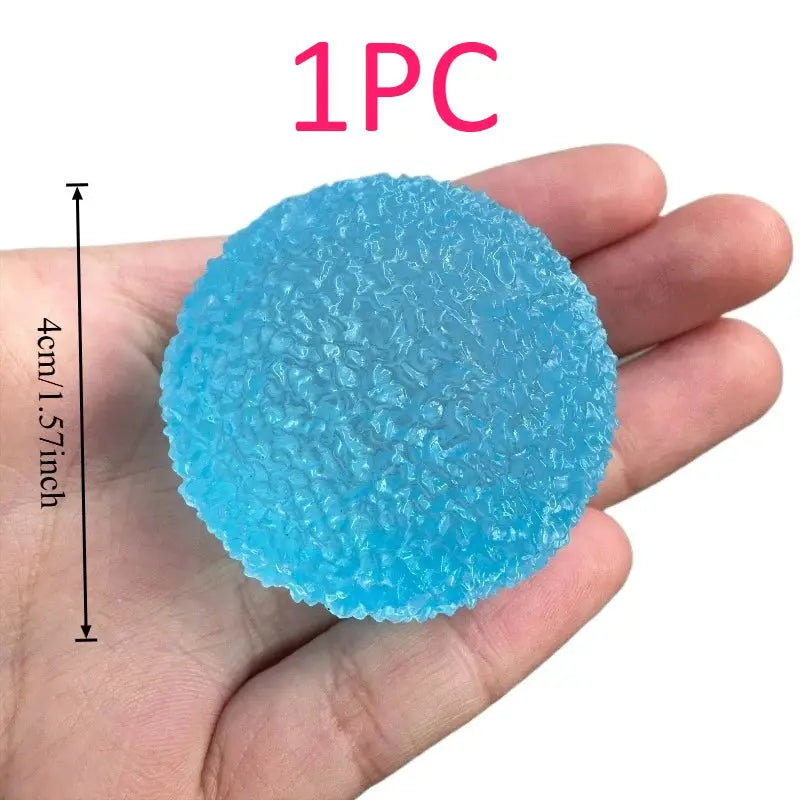 Ice Ball Maltose Squishy Toy Blue Mochi Sensory Fidget Toy Transparent Slow Rebound Decompression Toy Anti Stress