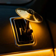 Car Vent Drum Cymbals Mini Crash Cymbals Car Interior Accessory Alloy Construction For Dashboard Or Air Vent
