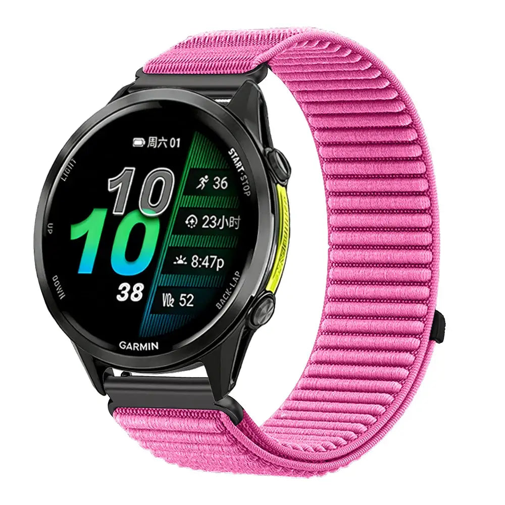 18mm 20mm 22mm Nylon Strap for Garmin Forerunner 970 965 955 570 165 265S/Active 6/5 Breathable Bracelet for Garmin Venu 4/3/3S