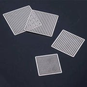 Stainless steel square drain covers with perforated holes; set of 4 hair catcher filters for showers and kitchens
