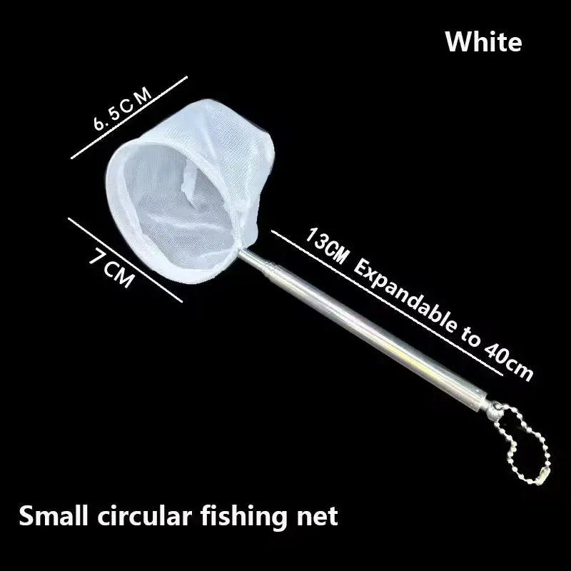 Aquarium Square Fishing Net With Suction Cup And Extendable Long Handle For Safe Catching Fish And Shrimp