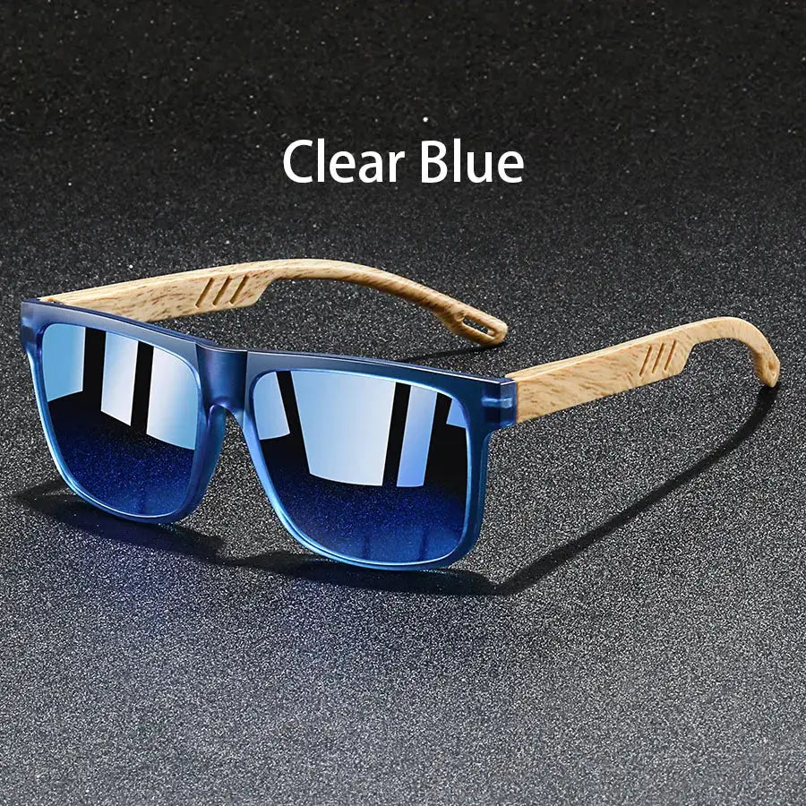Vintage Square Frame Sunglasses Unisex UV400 Protection For Fishing And Driving Premium Outdoor Eyewear