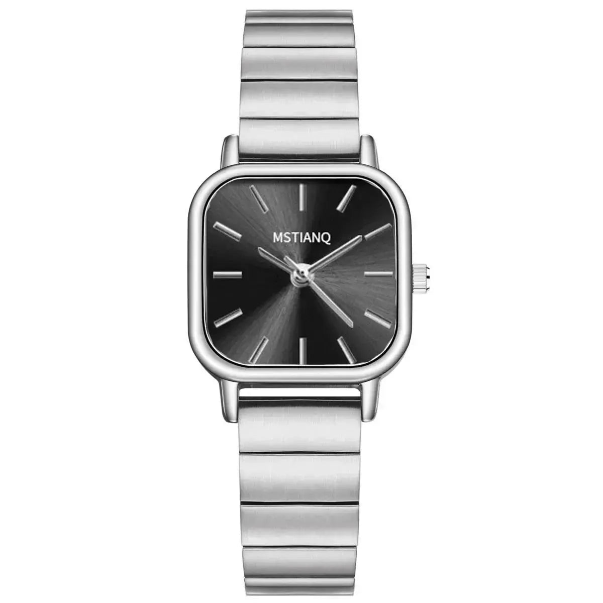 Top Brand Women Quartz Wristwatch With Steel Alloy Band Square Case An Elegant Gift For Any Occasion