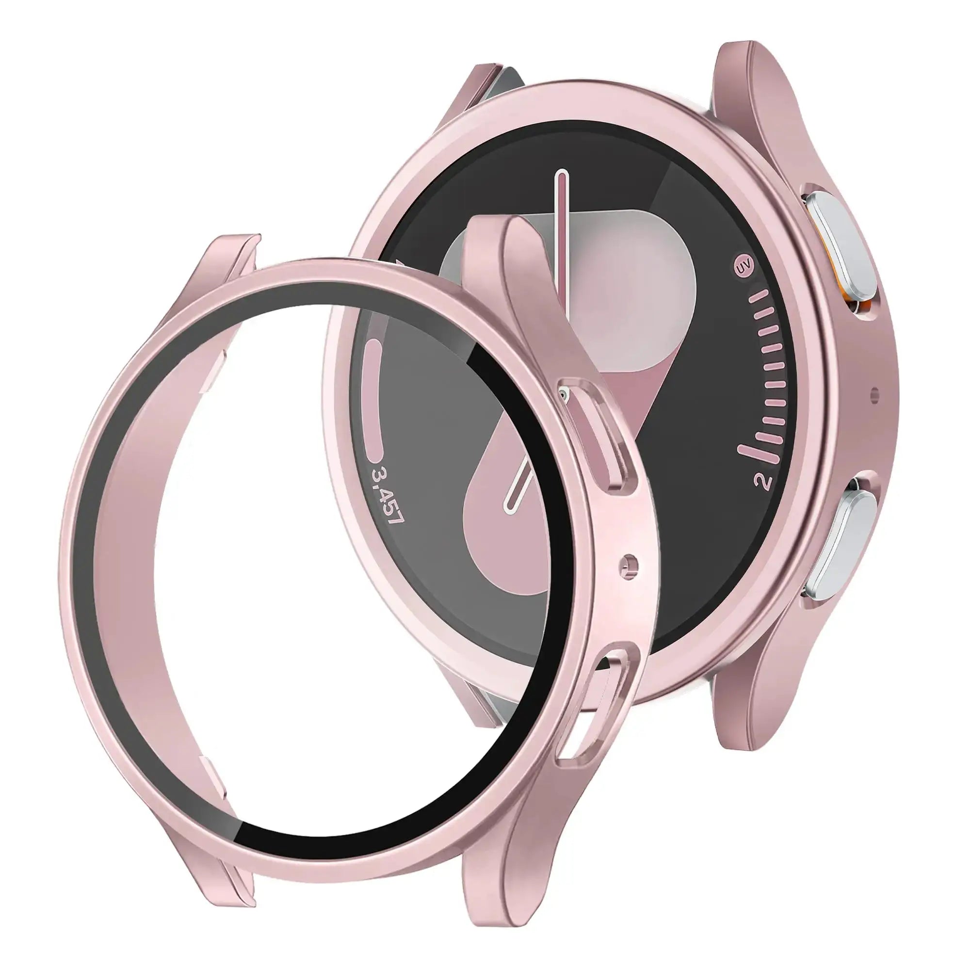 Glass+PC Case for samsung Galaxy watch 7 6 5 4 44mm 40mm Accessories all-around Anti-fall bumper cover watch7 4 Screen protector