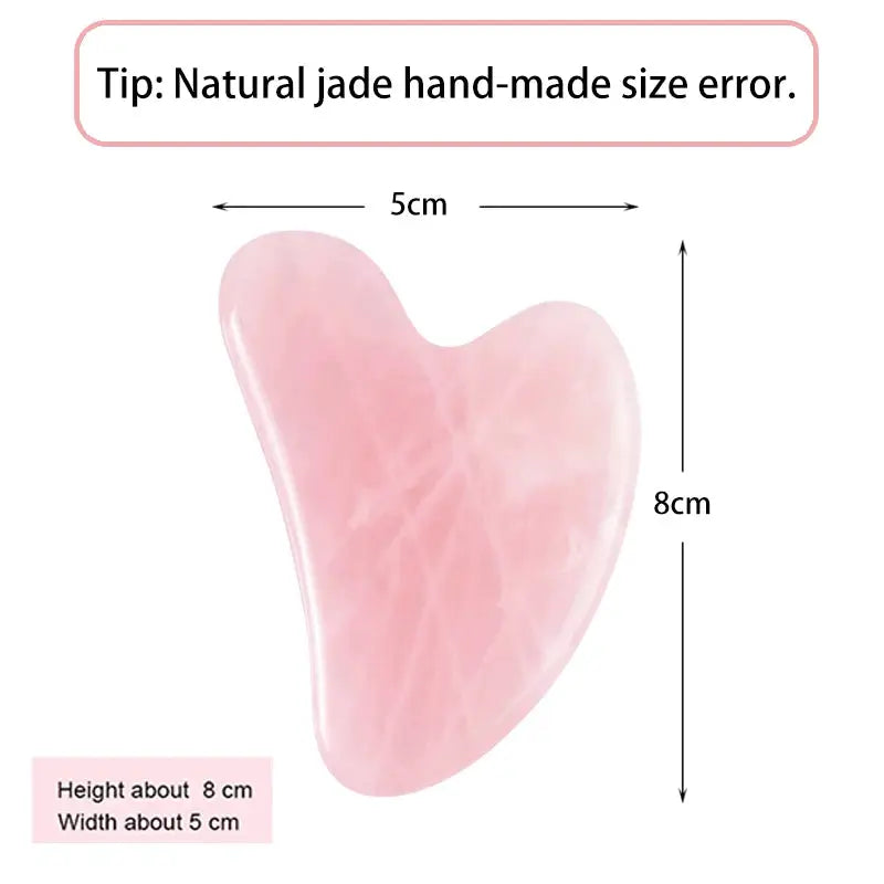 Natural Stone Jade Gua Sha Facial Beauty Scraping Massage Tool For Firm Skin Care Spa Therapy
