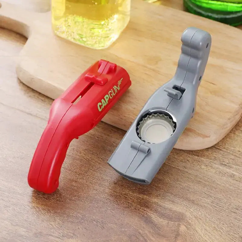 Ejector Bottle Opener Launch Spring Cap Portable Drink Opener For Kitchen Bar Party Accessories