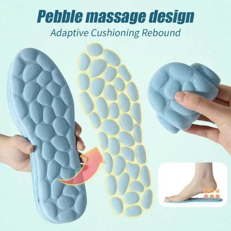 Soft Massage Memory Foam Insoles For Sport Running Shoes Breathable Cushion Pads Orthopedic Insoles For Women And Men