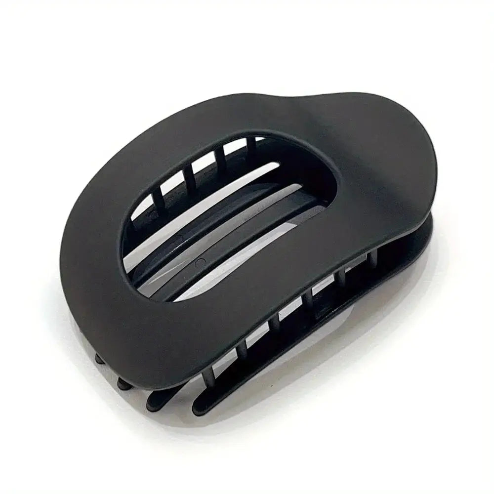 LuxeHair Oval Leopard Hair Claw Clip Curved Matte Acrylic For Secure All Day Hair Styling