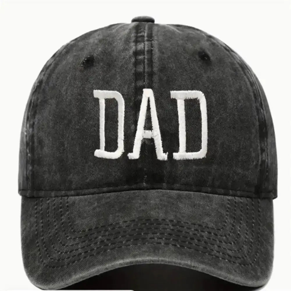 Unisex Cotton Baseball Cap With DAD And MOM Embroidery Sun Hat Breathable Outdoor Snapback