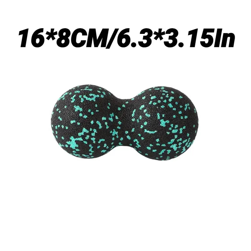 Yoga Peanut Massage Balls Lacrosse Ball Set For Fascia Release Deep Tissue Muscle Relaxation Pain Relief EPP Foam Block