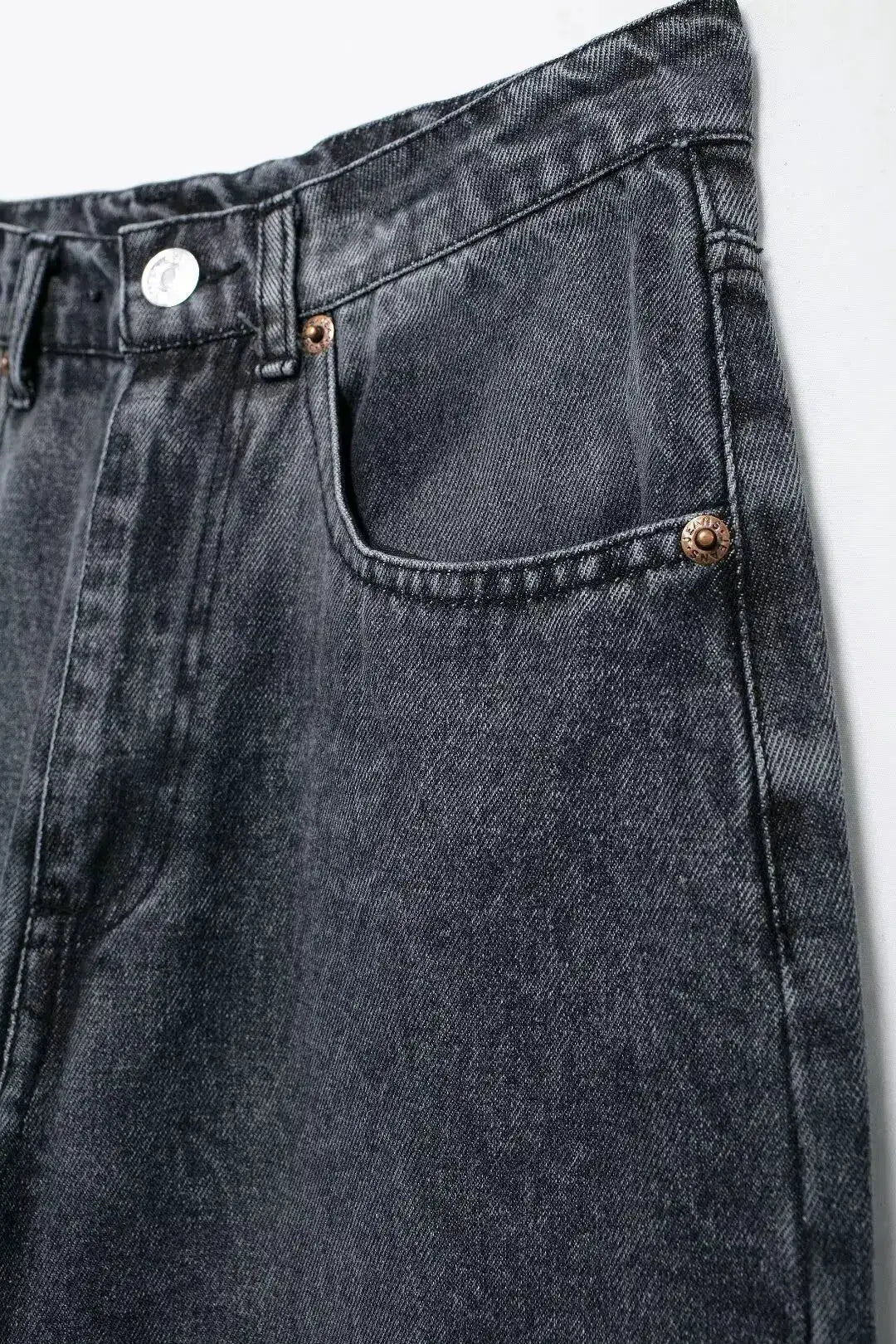 HH 2024 Womens Distressed Patchwork Denim Jeans High Waist Ripped