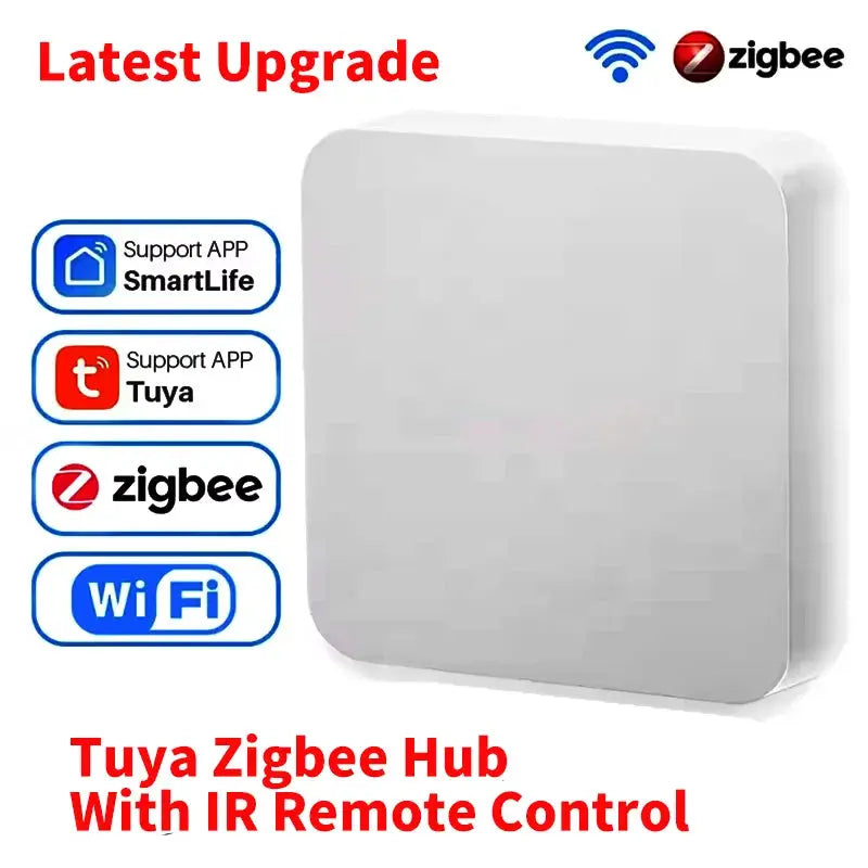 Tuya Zigbee Hub with IR remote control by Simples Market; compatible with Smart Life and Tuya apps, Zigbee 3.0, WiFi