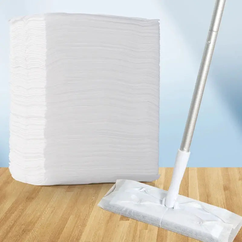 Simples Market electrostatic dust removal pad; white ultra-fine fiber flat mop replacement pad for dry and wet cleaning