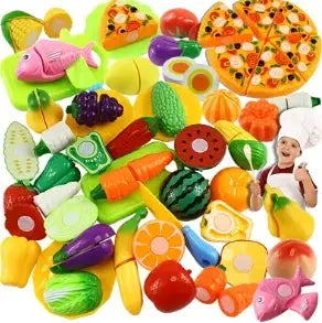 Fun Vegetable Cutting Toy Set For Kids Fruit And Vegetable Kitchen Playset Early Skill Development Ideal Holiday Gift