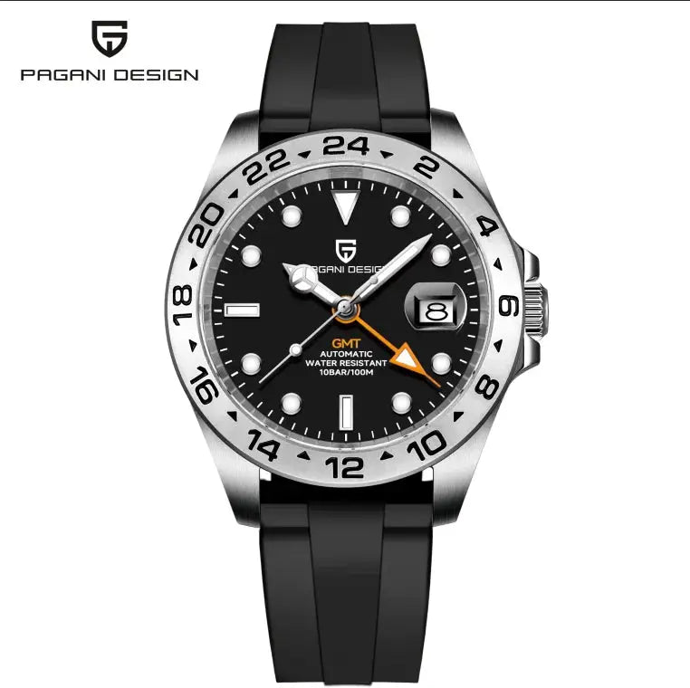 Pagani Design PD1682 GMT Diver Watch 42mm Sapphire Crystal Automatic Mechanical 100m Water Resistant